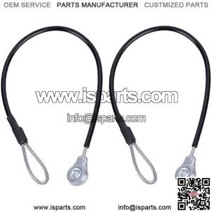 M159508 2Pcs Tailgate Equipment Cable Fit for John Deere Gators M TE TH TX XUV TH TX HPX615E HPX815E XUV825E/M Tailgate Cables