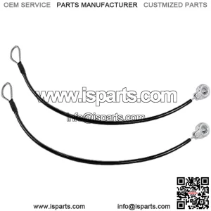 E-M159508-SET Tailgate Cable (2 Pcs) for John Deere Gator HPX615E, HPX815E, M-Gator A1 (Military 6X4 Gator), TE Gator, TH 6x4 Gator (Diesel), TH 6x4 Gator (Gas), TX 4X2 Gator