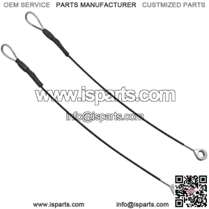 2-Pack Tailgate Cables Replacement for M159508 Fit for John Deere Gators M TE TH TX XUV TH 6x4 TX 4X2 HPX615E HPX815E XUV865R XUV825E XUV825M XUV835E XUV835M XUV835R XUV855E XUV865E XUV865M