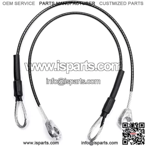 M159508 Tailgate Equipment Cable 2PCs, Tailgate Cables Compatible with John Deere Gator Utility Vehicle M TE TH TX XUV HPX615E XUV865R XUV855M XUV835E HPX615E