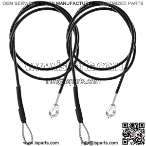 2 Pcs Tailgate Cable Set Replace M159508 Fit for John Deere Gators M TE TH TX XUV TH 6x4 TX 4X2 XUV865R XUV 825E HPX615E HPX815E Tail Gate Rear Support Replacement