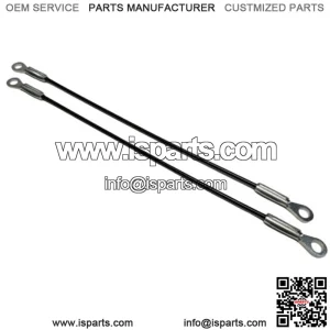 Pair (2) of Flexible Tailgate Tethers 12" Golf Cart Club Car Cable 105128001