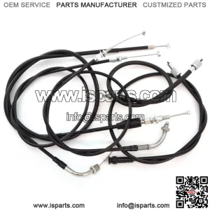 Complete Cable Set - Honda CB360T/G CJ360T - Clutch Speedo Tach Throttle A & B (For: Honda)
