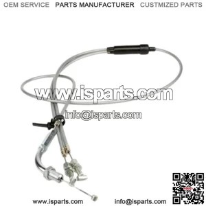 Throttle Cable Set (Grey) Honda CB450 1965-1966 #17910-283-000 / 17910-292-305 (For: Honda)