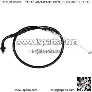 02-0232 Black Vinyl Pull Throttle Cable (For: Honda)