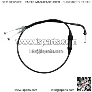 02-0000 - Black Vinyl 2-into-1 Pull Throttle Cable (For: Honda)