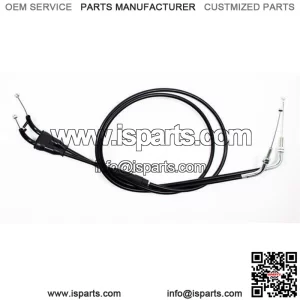 Black Vinyl Throttle Push-Pull Cable for 2001-2007 Suzuki DRZ250 (For: Suzuki)