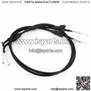 For Suzuki RMZ450 Pull & Push Throttle Cables Stainless Steel+PVC RM-Z450 08-17 (For: Suzuki)