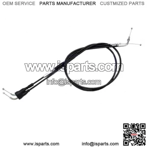 Black Vinyl Push/Pull Throttle Cable Set for 2000-2017 Suzuki cw (For: Suzuki)