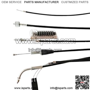 Set 5 Cables : Choke /Speedometer /Front brake /Clutch /Throttle For Suzuki K125