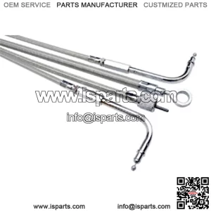 Fits 2012 Suzuki M109R Boulevard Armor Coat Stainless Steel Push Throttle Cable (For: Suzuki)