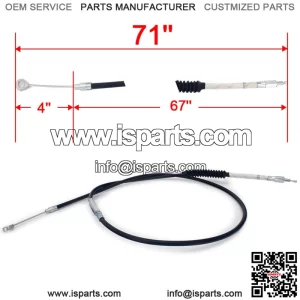 71" Clutch Cable PVC for Harley Softail Heritage Road King Glide Dyna Street Bob