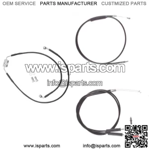 Black Cable & Brake Line Bsc Kit 12" Apes 2012-2017 Harley-Davidson Dyna w/ABS (For: Harley-Davidson)