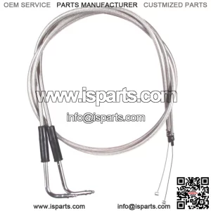 Stainless Braided +6" Throttle Cable Set 1996-2007 Harley Road King FLHR (For: Harley-Davidson)