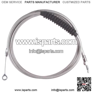 Stainless Braided +6" Clutch Cable 1996-2006 Harley-Davidson Touring models (For: Harley-Davidson)