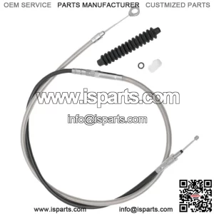 Stainless Braided +8" Clutch Cable 2006-2017 Harley-Davidson Dyna Wide Glide (For: Harley-Davidson)