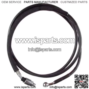 Black Vinyl Coated +4" Hydraulic Clutch Line 2017 & Up Harley-Davidson Touring (For: Harley-Davidson)