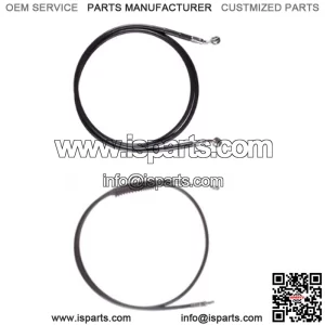 Black +4" Cable & Brake Line Bsc Kit 2018 & Up Harley-Davidson Softail No ABS (For: Harley-Davidson)