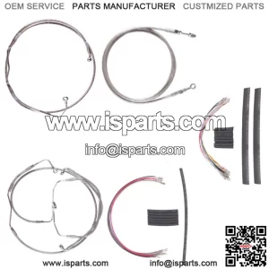 Stainless Clutch Brake Line Mstr Kit 18" Apes 2008-2013 Harley Touring CVO ABS (For: Harley-Davidson)
