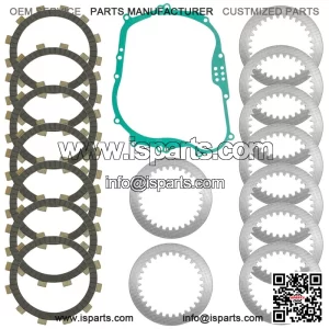Clutch Friction w/ Steel Plates & Gasket Kit for Kawasaki Z250SL BR250 2014-2018