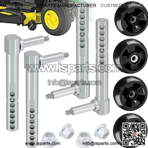 Lawn Mower Deck Gauge Wheel Kit - 4 Pcs Replacement Wheels for AM125172