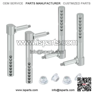 4-Pack Mower Deck Gauge Wheel Arm Kit for John Deere  Front & Rear 1" Wheel Arms  Compatible with AM131288, AM131289