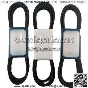 3 Pcs  Lawn Mower Deck Belts Fit CRAFTSMAN 42" Ride 144959 1/2" X 95"