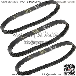3 PCS Replacement for GY6 49CC 50CC Roketa Taotao Vespa Scooter 669 18 30 Drive Belt