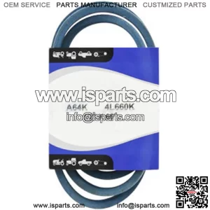 A64K/4L660K Belt Fits John Deere M82460, M82462 (1/2" x 66")