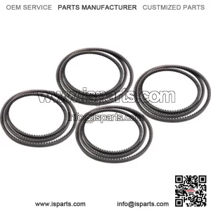 Set of 4 Disc Mower Drive Belts Fits John Deere 265 275 R240 R280 AE55671