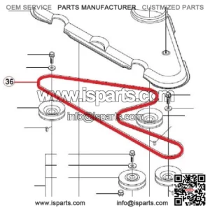 HQV Rider 15T V-belt