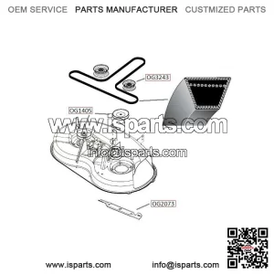 Travel V-belt Husqvarna LT131 and others