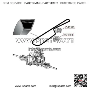 Husqvarna LTH drive belt
