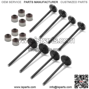 Intake Exhaust Valves & Seals Kit For Kawasaki Brute Force 650 750 / TERYX / KFX700 / Prairie 650 700