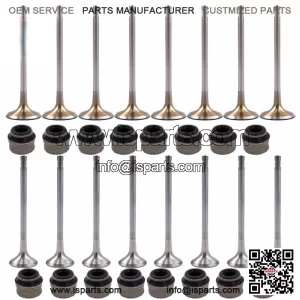 16x 6mm Intake Exhaust Valves Set For Audi A4 A5 VW Golf GTI Tiguan Passat 2.0T