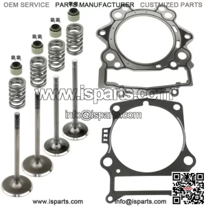 Cylinder Intake Exhaust Valve Kit for Yamaha Rhino 700 YXR700F Fi 2008-2013(For: Yamaha Rhino 700)