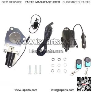 2.25-inch electric exhaust valve with remote control switch and manual