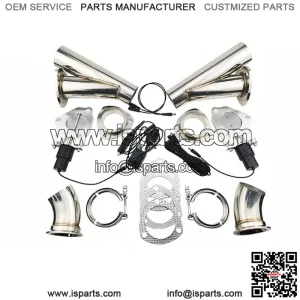 3-inch electric exhaust valve remote control 2-in-1