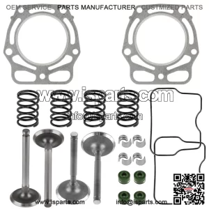 Cylinder Head Intake & Exhaust Valve Kit for Kawasaki Mule 2510 KAF620A 1994-98