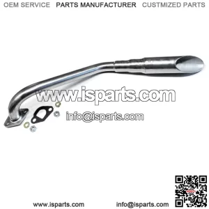 Exhaust Header pipe for TrailMaster MB200-2 / Hurricane 200X Minibike Mini Bike.