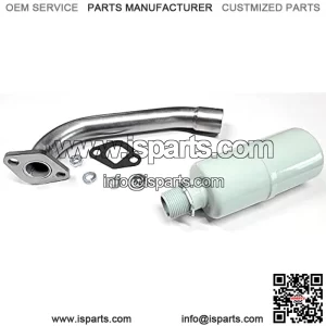 Massimo MB200 Mini Bike Customized Exhaust muffler.