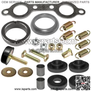 Exhaust Muffler Silencer Kit for Polaris Sportsman 800 EFI Forest 6x6 2007-2014 (For: Polaris Sportsman 800)