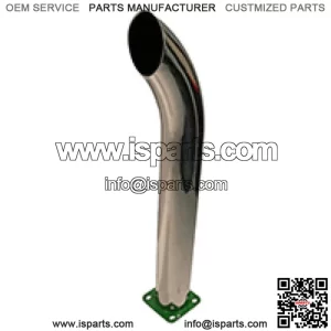 Chrome Curved Stack 24" Tall 3" OD Fits John Deere Tractors 50 520 530 B 24