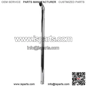 ZNL89020C New Universal Products Curved Chrome Exhaust Stack