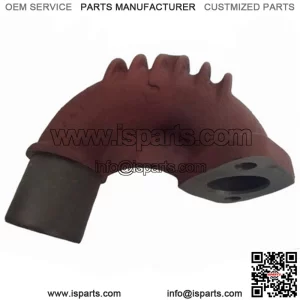 824245M1 2-Bolt Flange Exhaust Elbow with Fins Fits Massey Ferguson TO35 35X(FE)