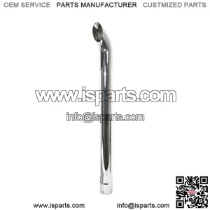 48" Chrome Exhaust Stack Curved 3-1/2" ID Fits John Deere