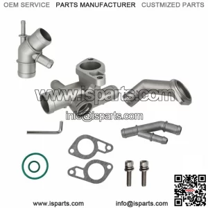 Cast Aluminum Coolant Flange Upgrade Kit For VW MK4 Golf Jetta GLI GTI TT 1.8T