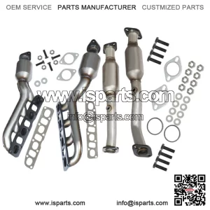 For Nissan Titan 5.6L 2004-2015 Manifold Catalytic Converters Front & Rear All 4