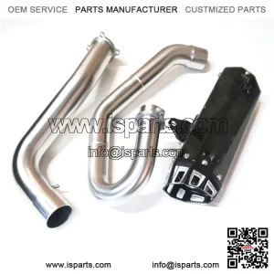 Black G2 Full System Exhat Pipe Yamaha 700 2015+ (For: More than one vehicle)