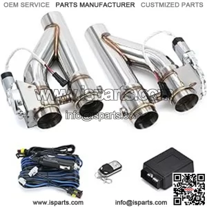 2.5-inch double-open integrated Y-type exhaust valve remote control 2-in-1